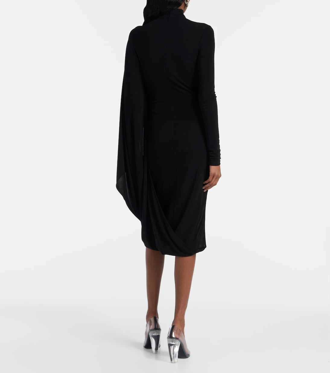 Stella McCartney - Draped high-neck midi dress