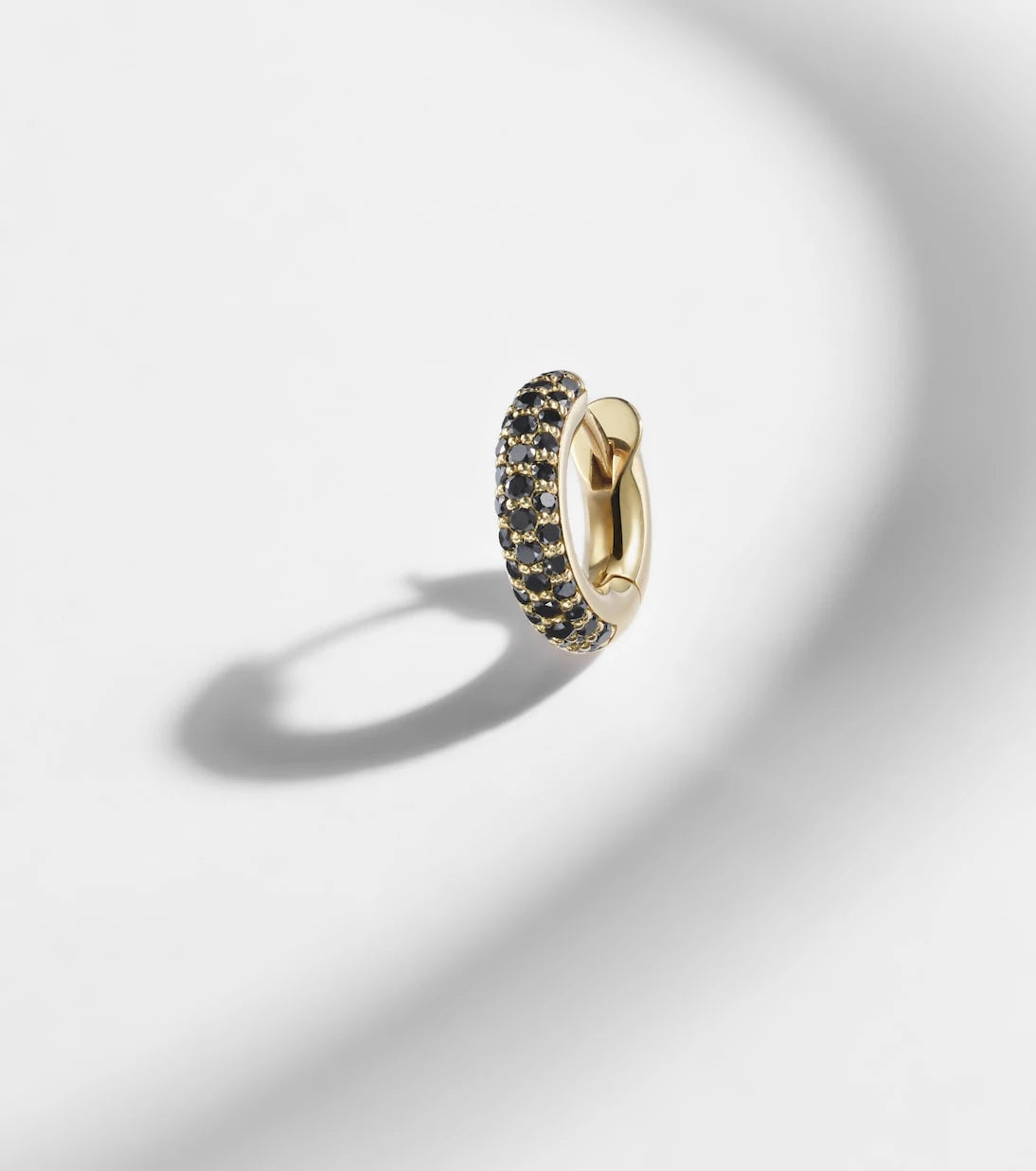 Spinelli Kilcollin - Macro Hoop 18kt yellow gold single earring with diamonds