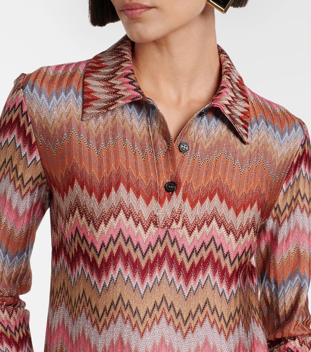 Missoni - Zikzak mini elbise