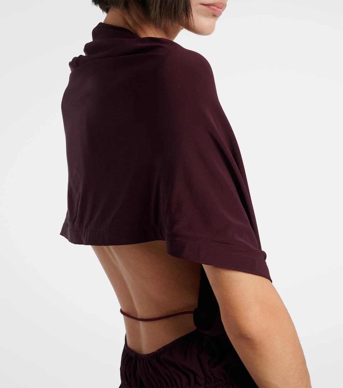 Alaïa - Gathered open-back minidress