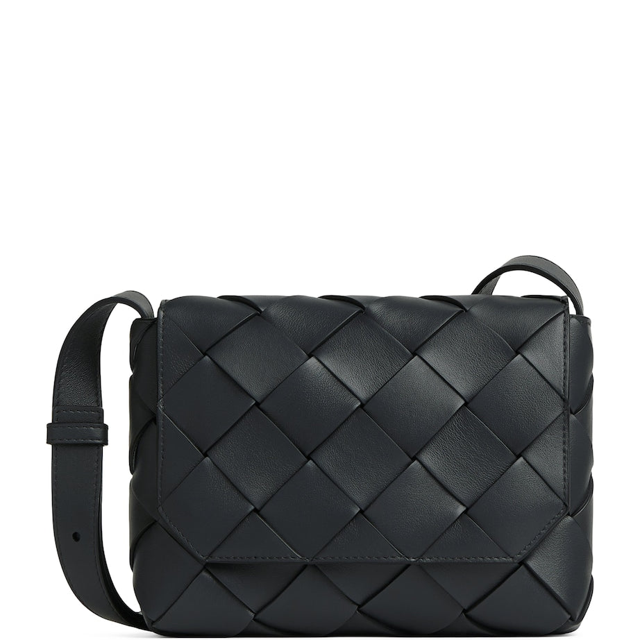Bottega Veneta Leather Intreccio Diago Cross-Body Bag