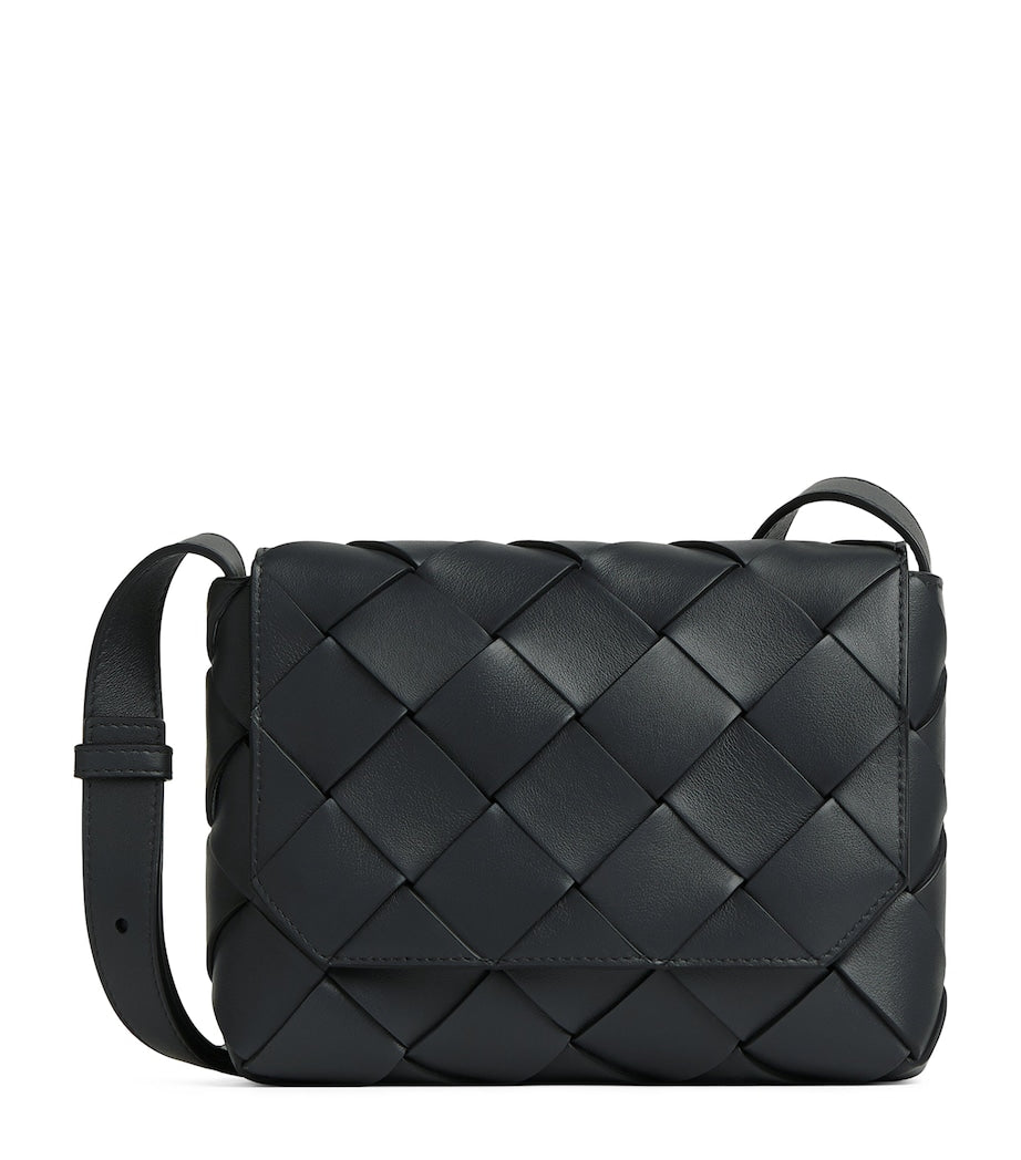 Bottega Veneta Leather Intreccio Diago Cross-Body Bag