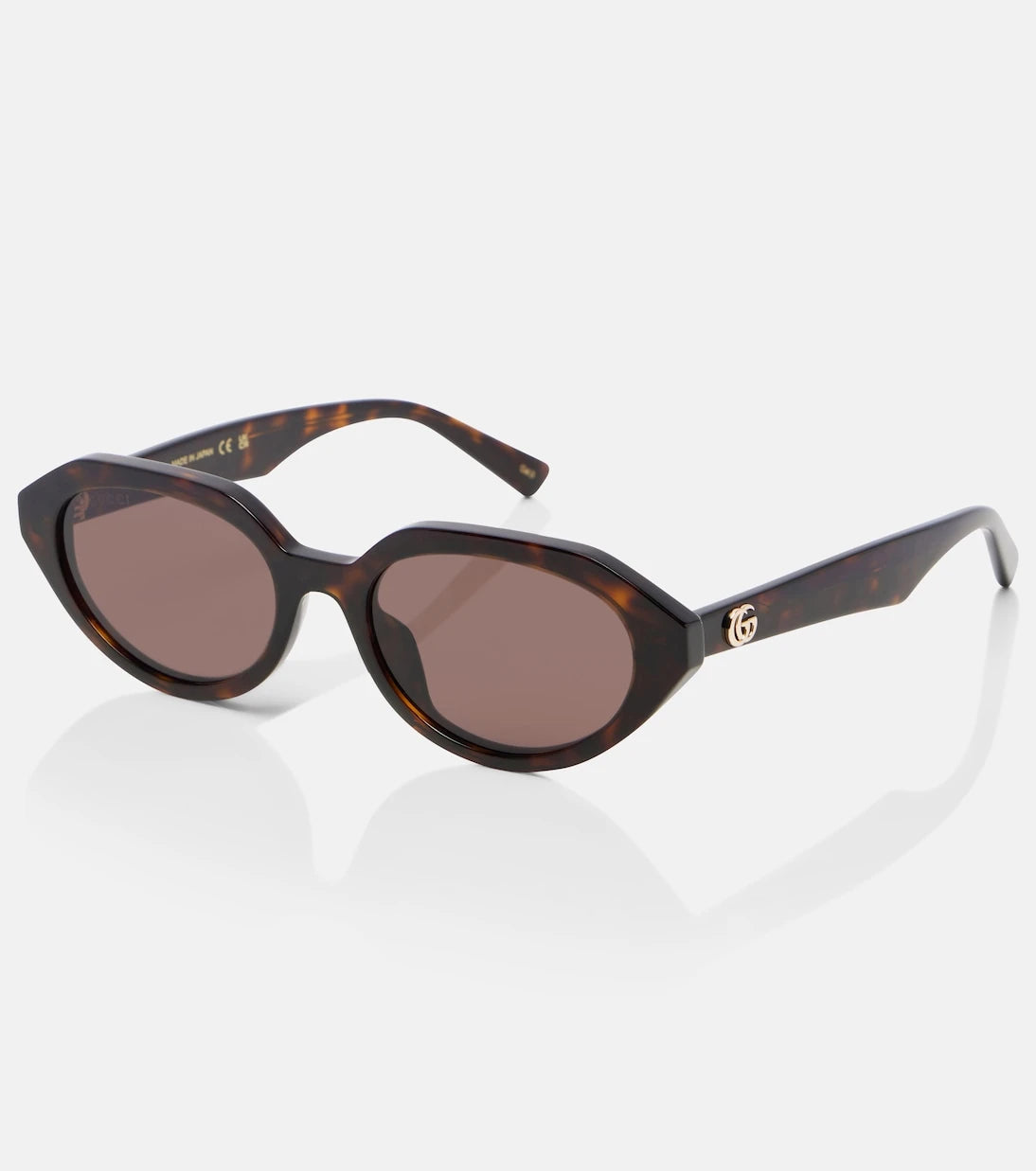 Gucci - Double G oval sunglasses