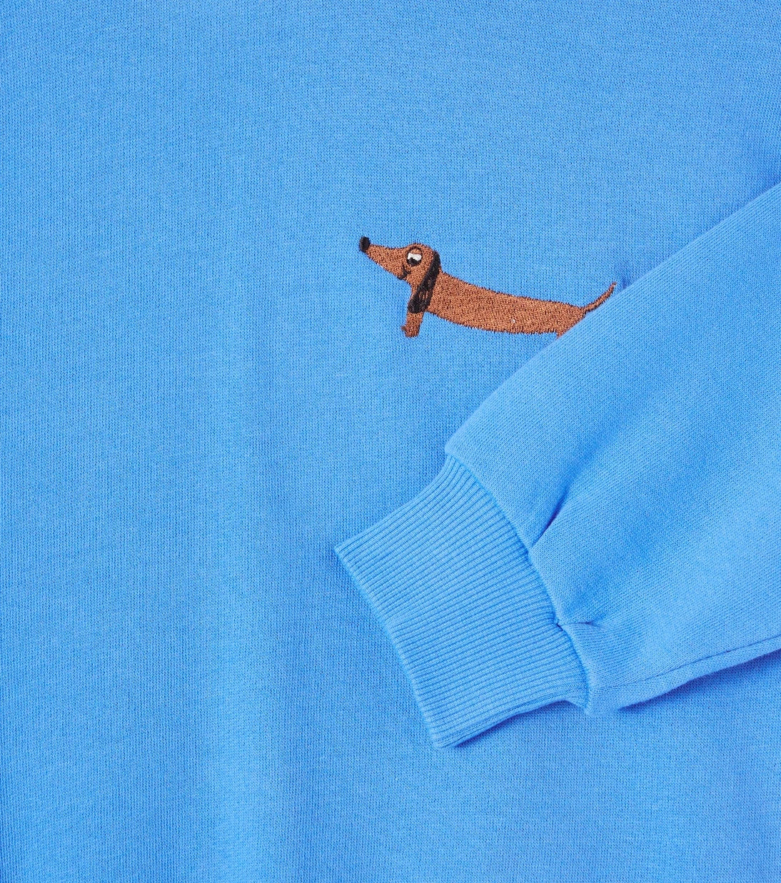 Mini Rodini - Dog embroidered cotton jersey sweatshirt