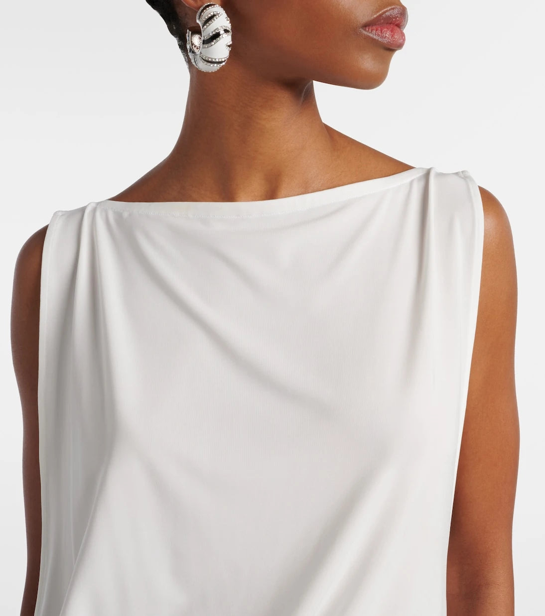 Jacquemus - Peplo draped jersey top