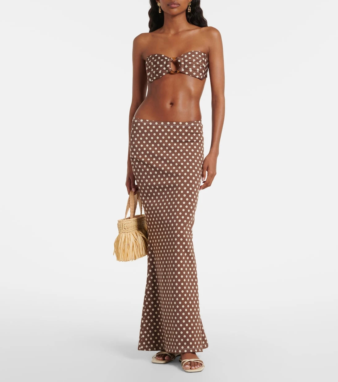 Montce - Natalia polka-dot maxi skirt