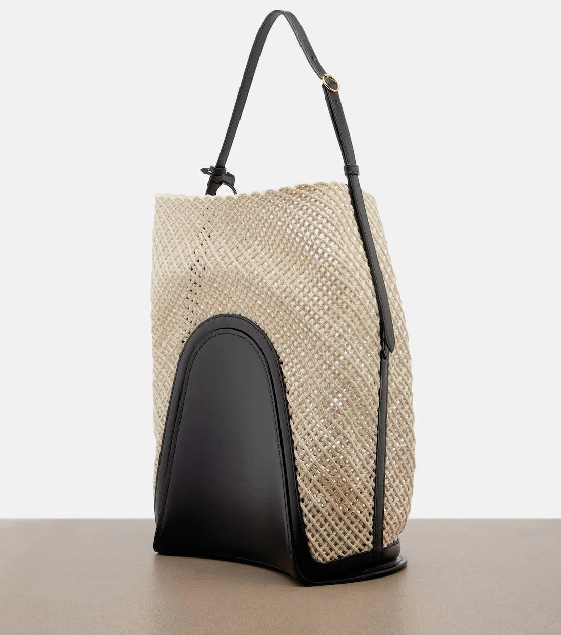 Alaïa - Hip Large leather-trimmed bucket bag