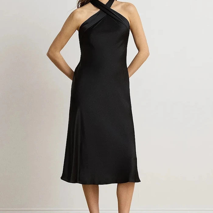 Lauren Ralph Lauren sırtı bağlamalı elbise