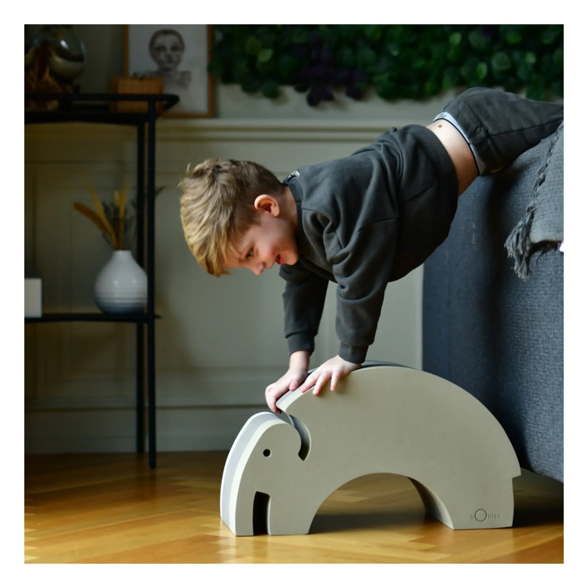 BObles - Elephant EVA Tumbling Furniture | Grey