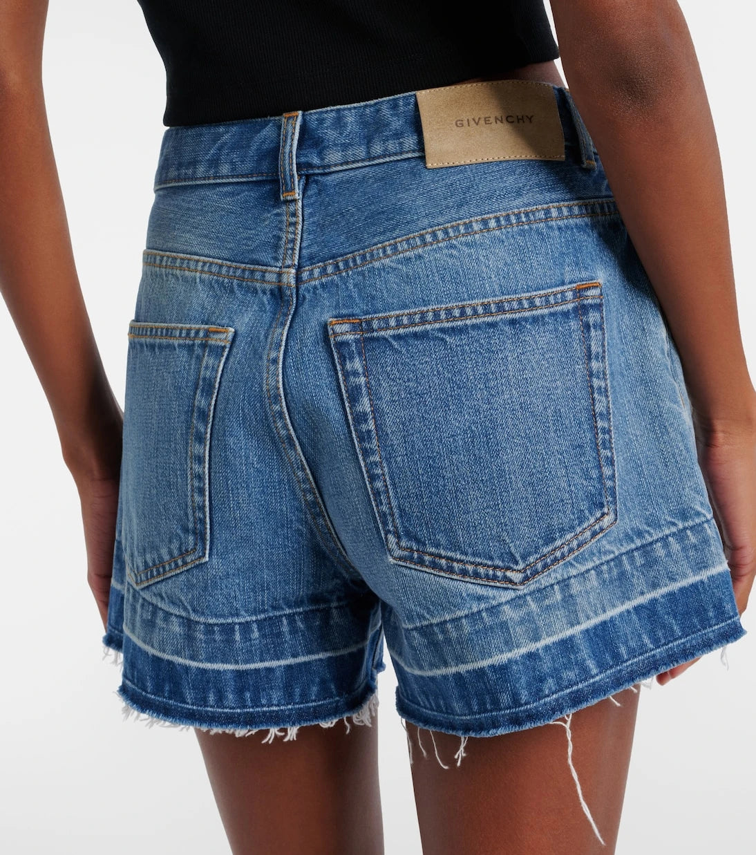 Givenchy - Normal bel denim şort