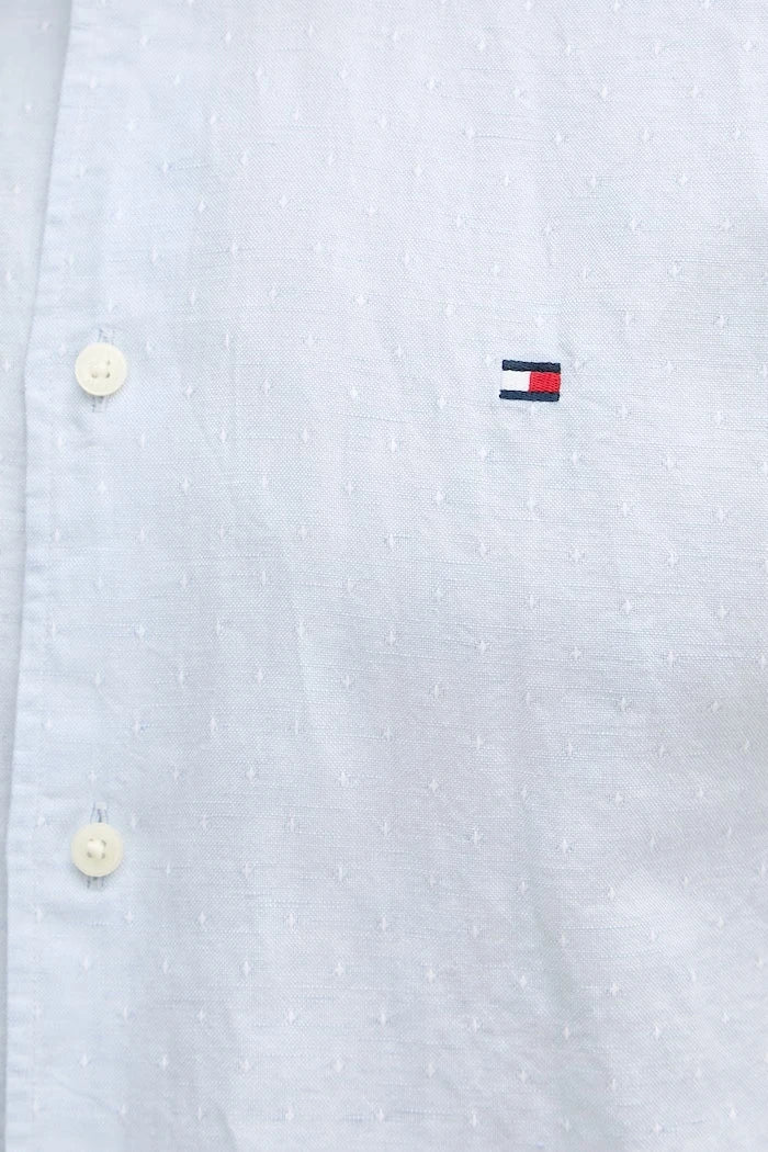 Tommy Hilfiger Erkek Gömlek, Keten Karışımlı