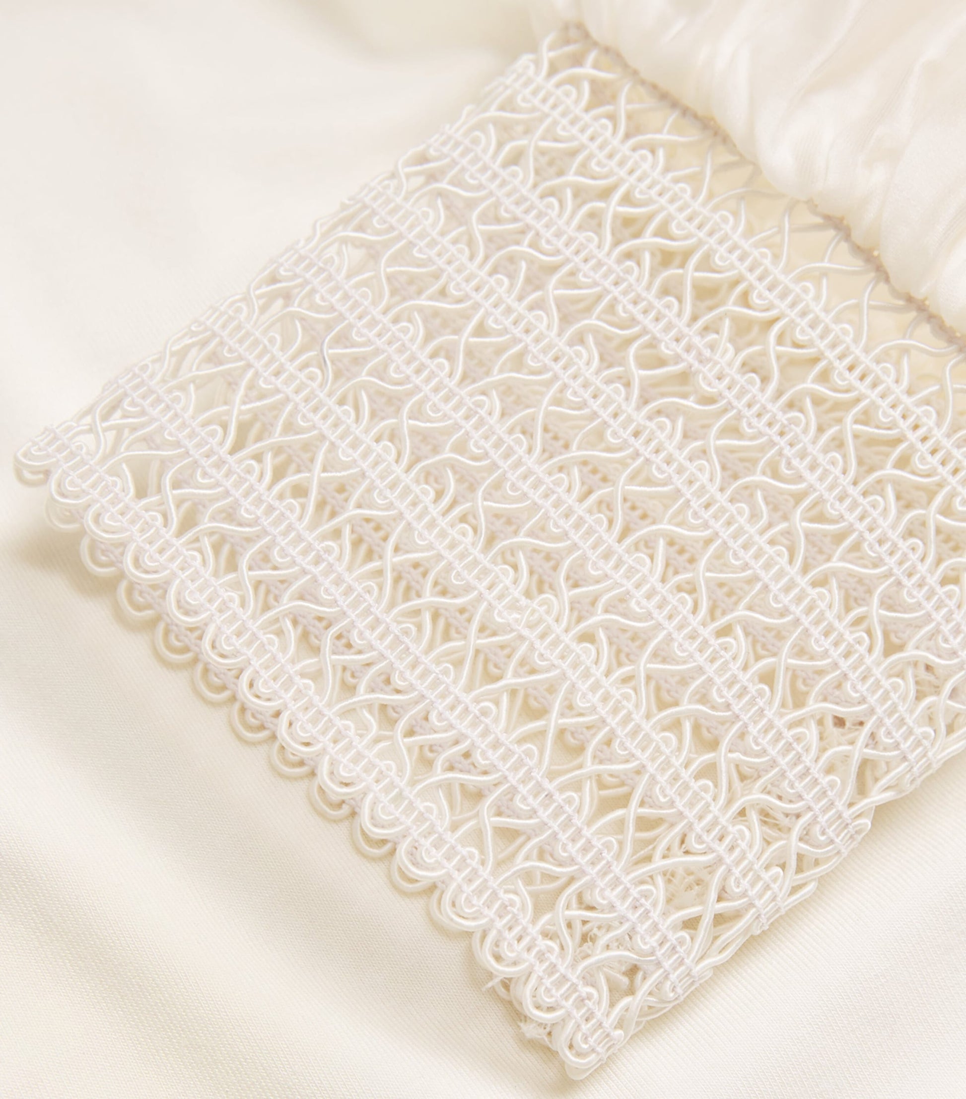 ME+EM Ivory Jersey Ballon-Sleeve Blouse