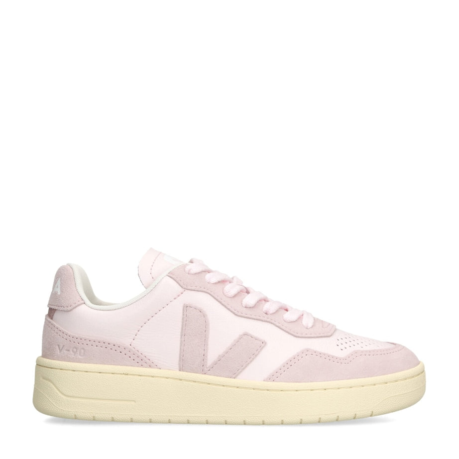 Veja Pink Leather V-90 Sneakers