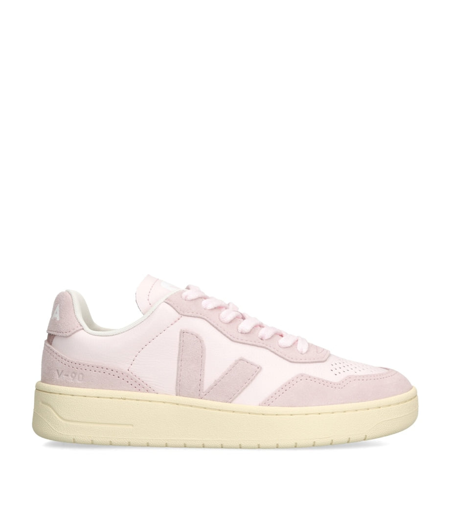 Veja Pink Leather V-90 Sneakers
