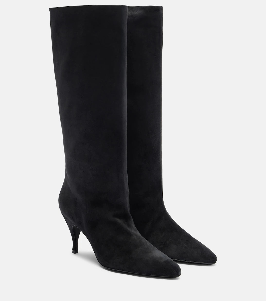 Herbert Levine - Silhouette suede knee-high boots