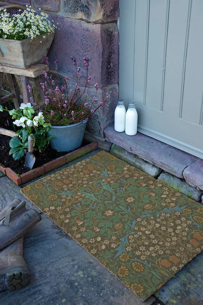 Artsy Doormats William Morris Tulips Kapı Paspası 90 x 60 cm
