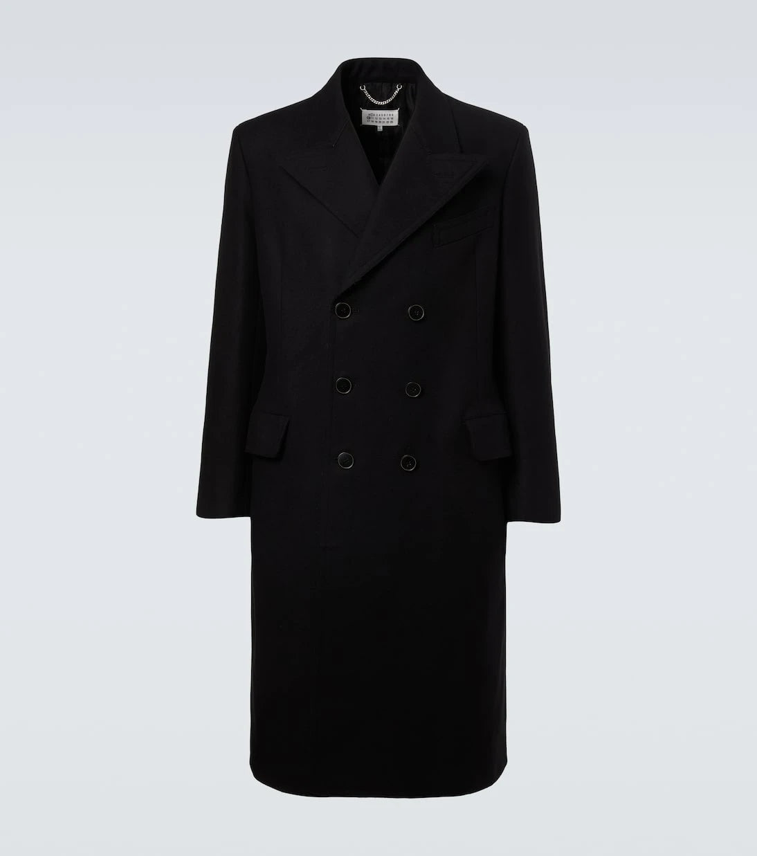 Maison Margiela - Double-breasted virgin wool coat