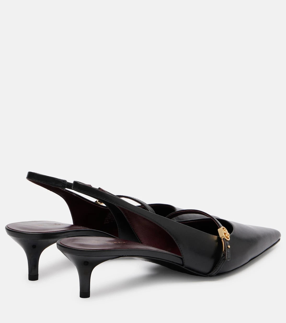 Tory Burch - Double-T leather Mary Jane pumps