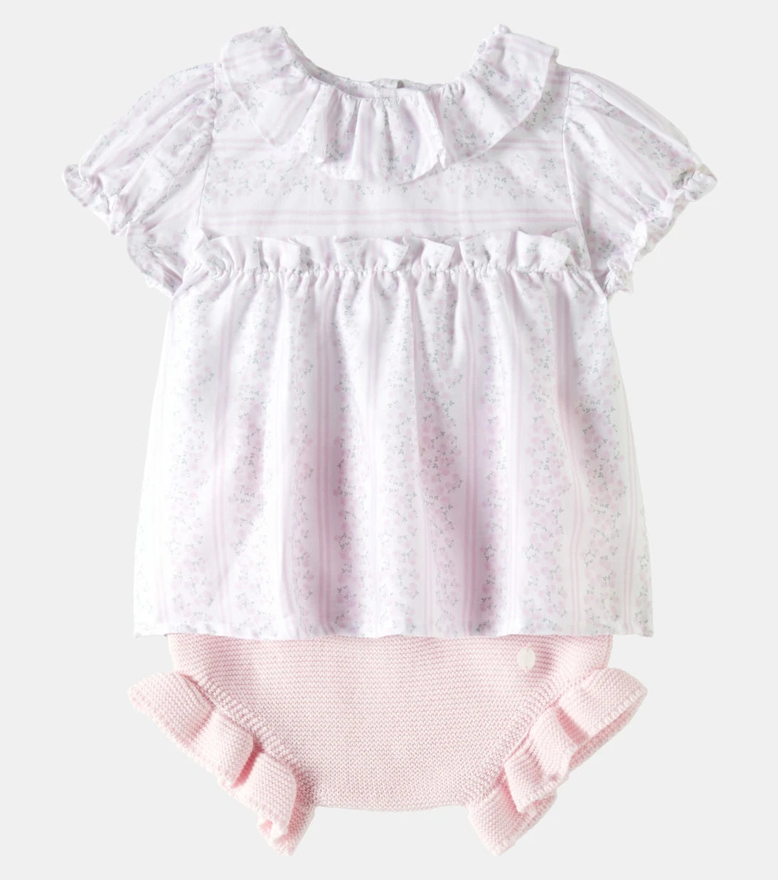Patachou - Baby cotton dress and bloomers set