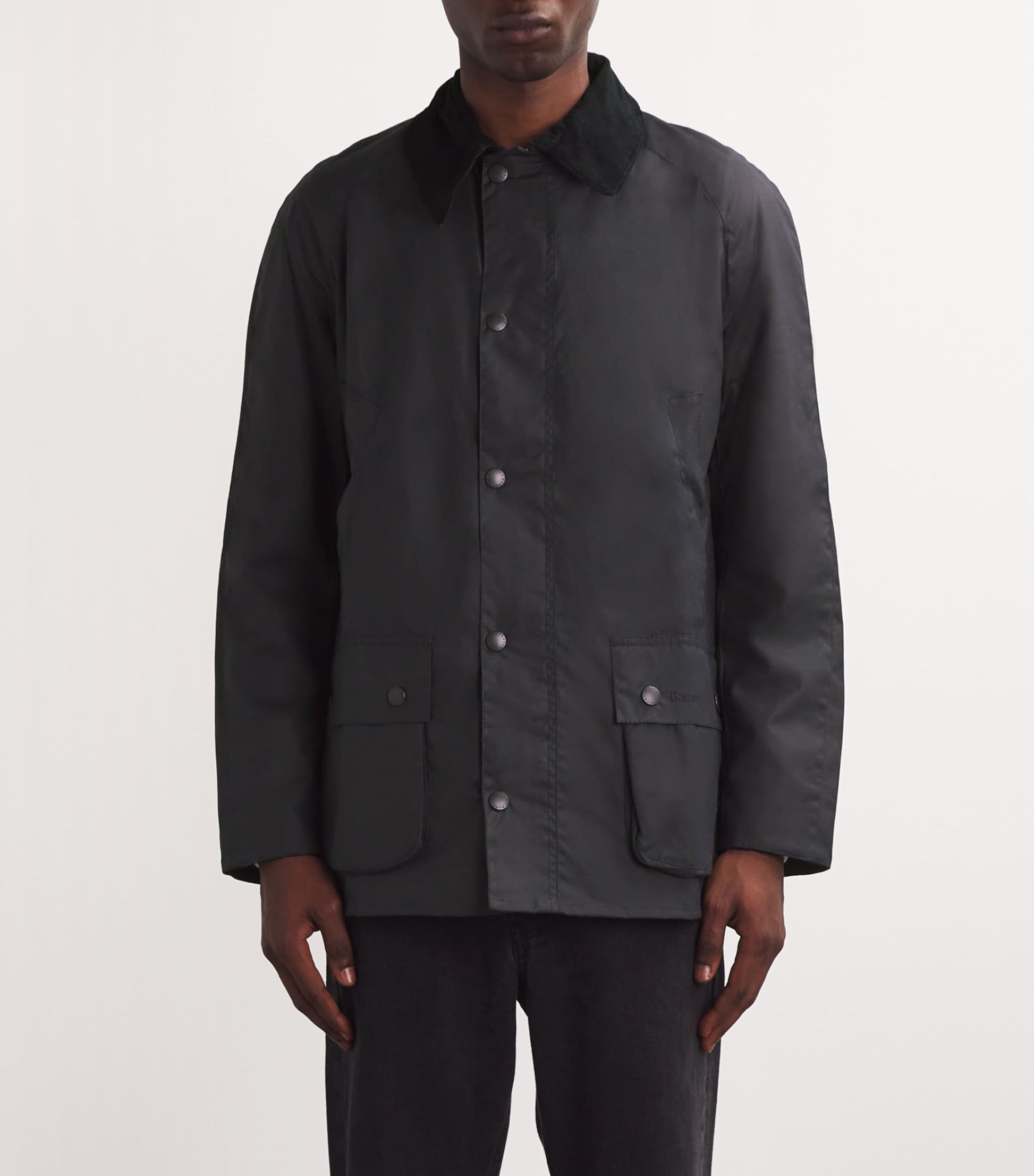 Barbour Navy Waxed Ashby Jacket