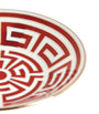 GINORI 1735 Porcelain Labirinto Scarlatto Espresso Saucer (11cm)