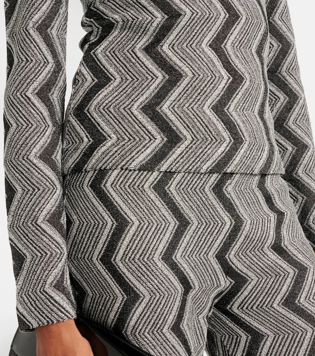 Missoni - سترة صوفية بنمط الزجزاج المعدني