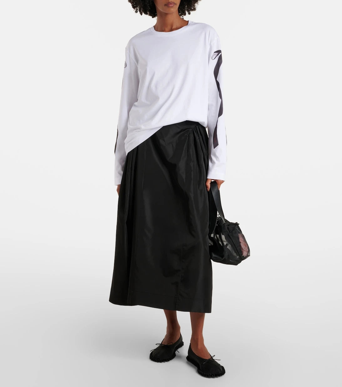 Simone Rocha - تي شيرت قطني جيرسي مطبوع