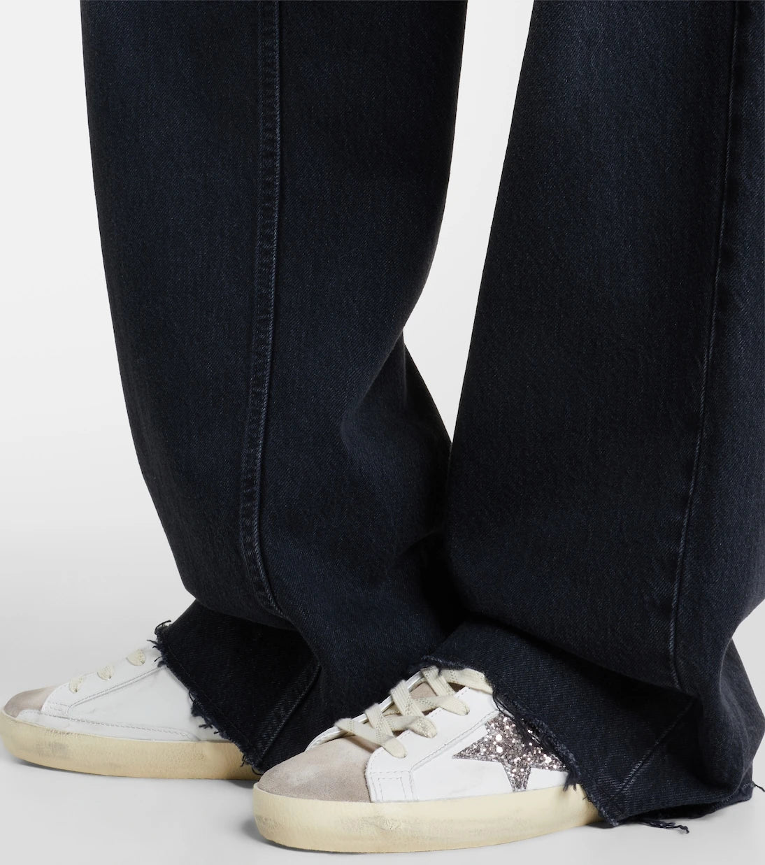 Golden Goose - Super-Star glitter leather sneakers