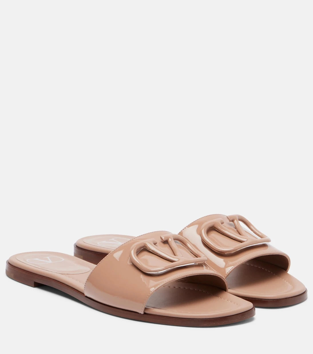 Valentino Garavani - VLogo patent leather slides