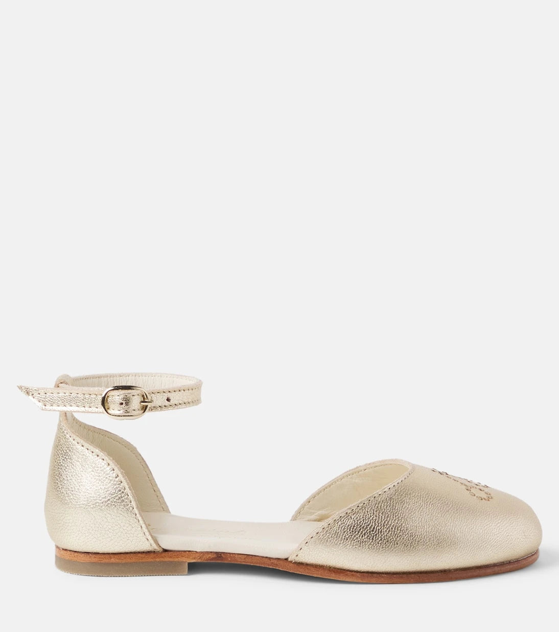 Bonpoint - Felyne metallic leather ballet flats