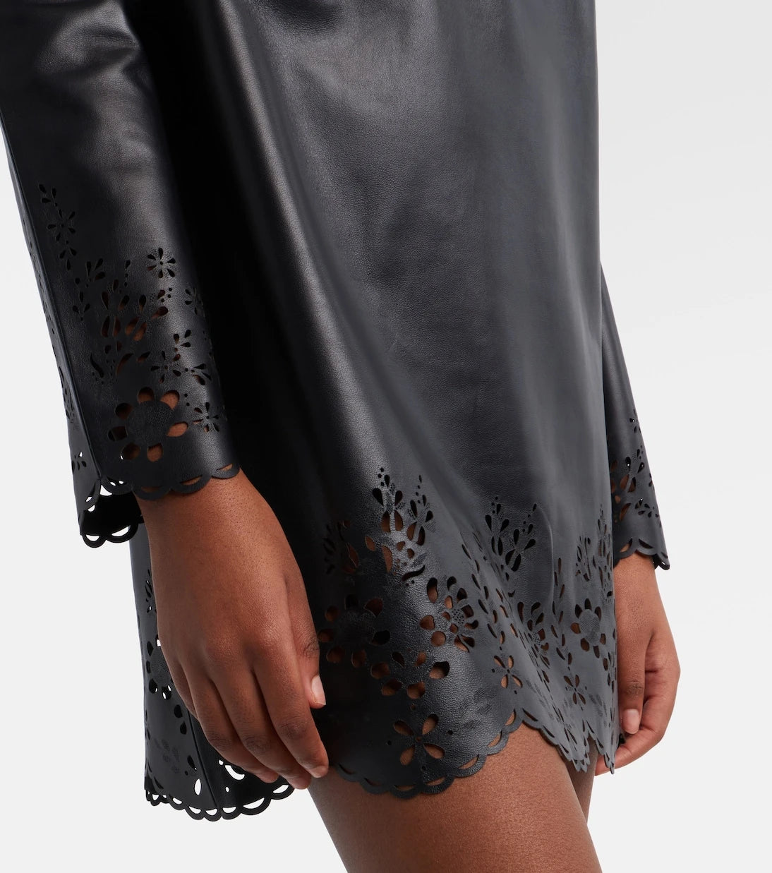 Isabel Marant - Nala laser-cut leather minidress
