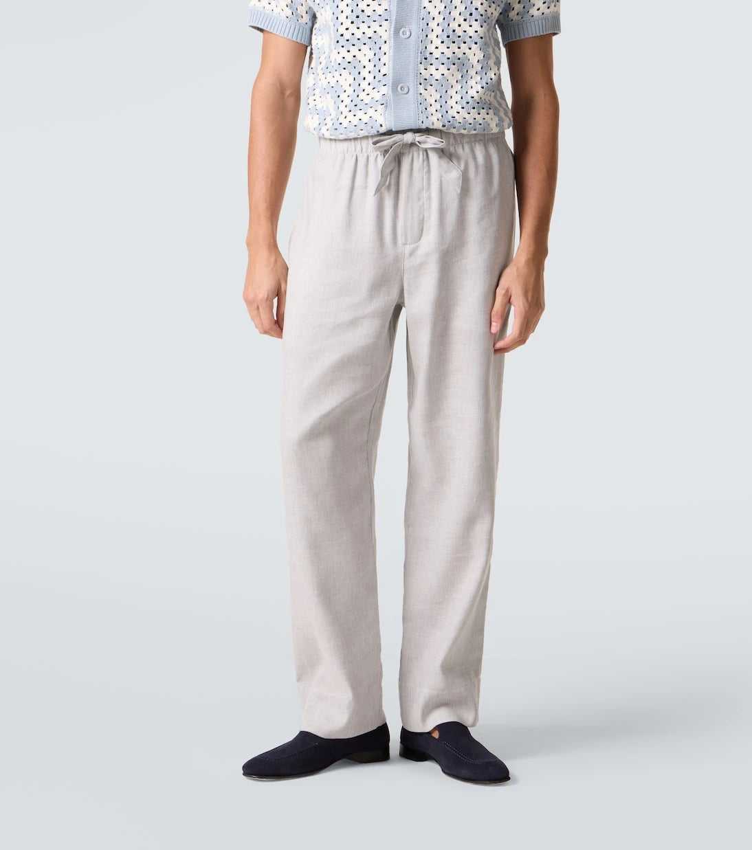 Frescobol Carioca - Luan linen and cotton-blend straight pants