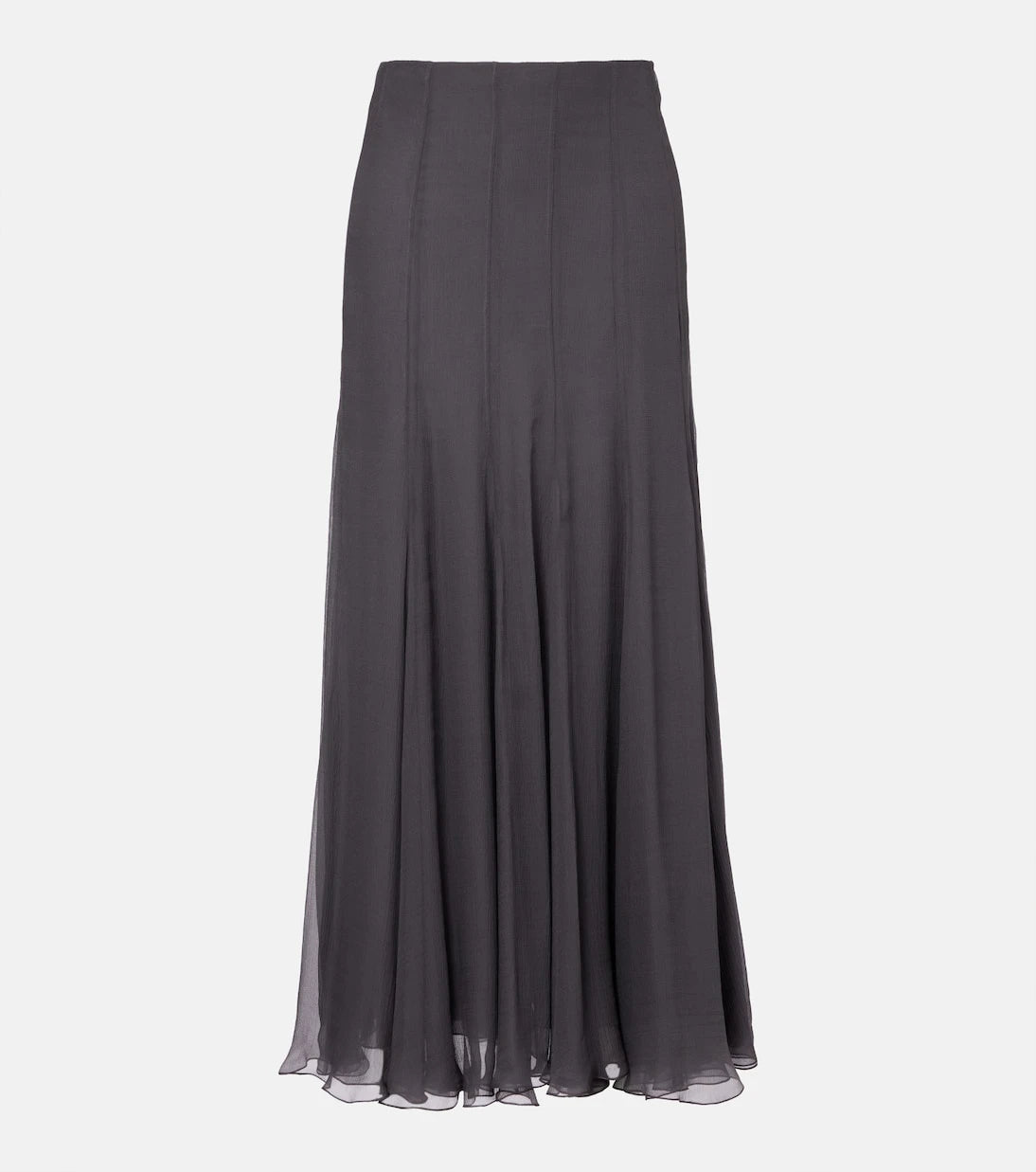Chloé - Paneled high-rise silk muslin maxi skirt