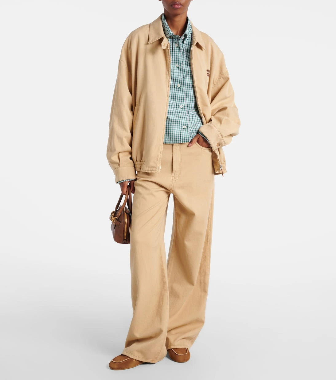 Miu Miu - Logo denim blouson