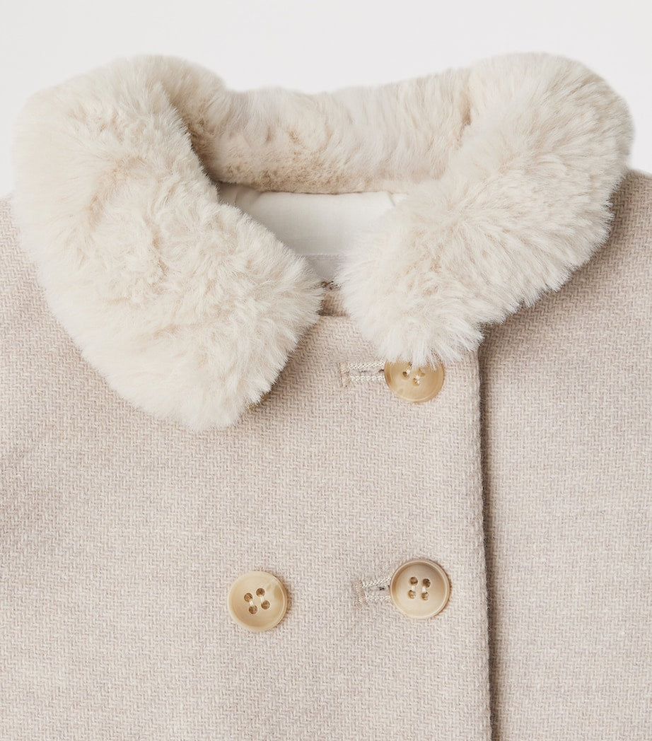 Wool-Blend Collared Coat (6 Months)