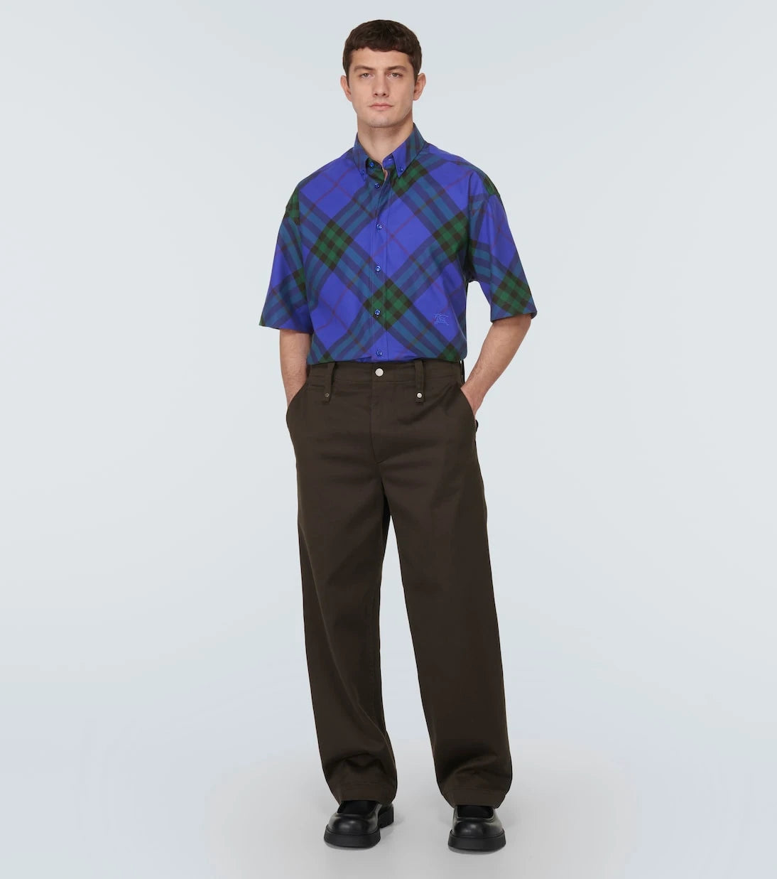 Burberry - Burberry Check cotton bowling shirt
