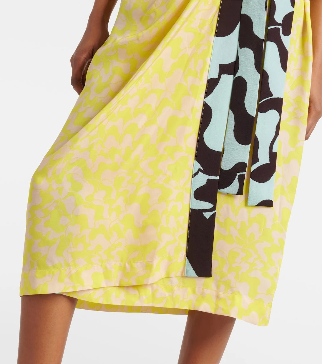 Dries Van Noten - Printed wrap midi dress
