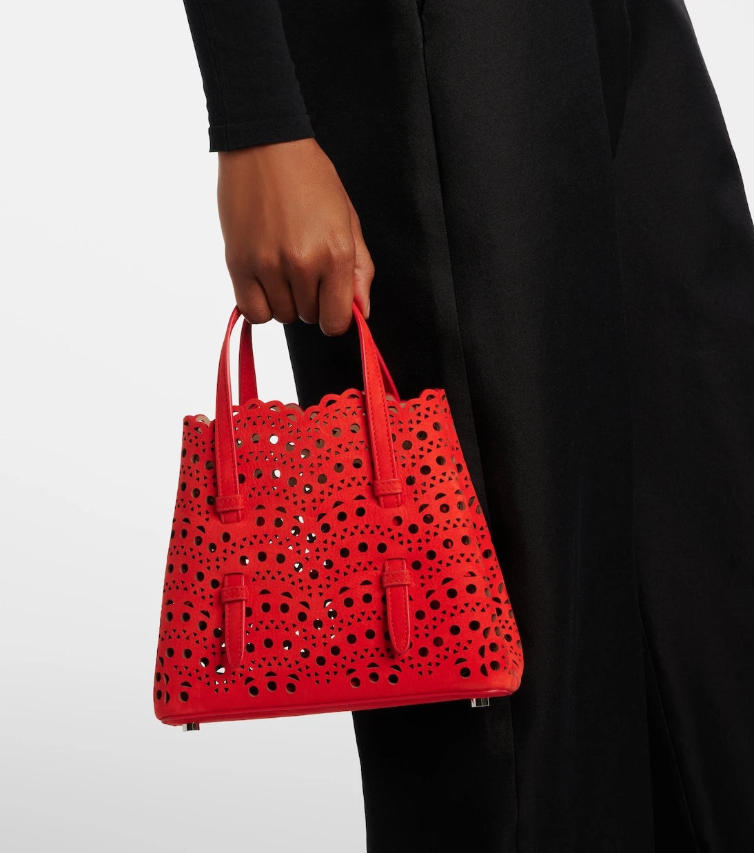 Alaïa - حقيبة توتس جلدية Mina 20 Vienne
