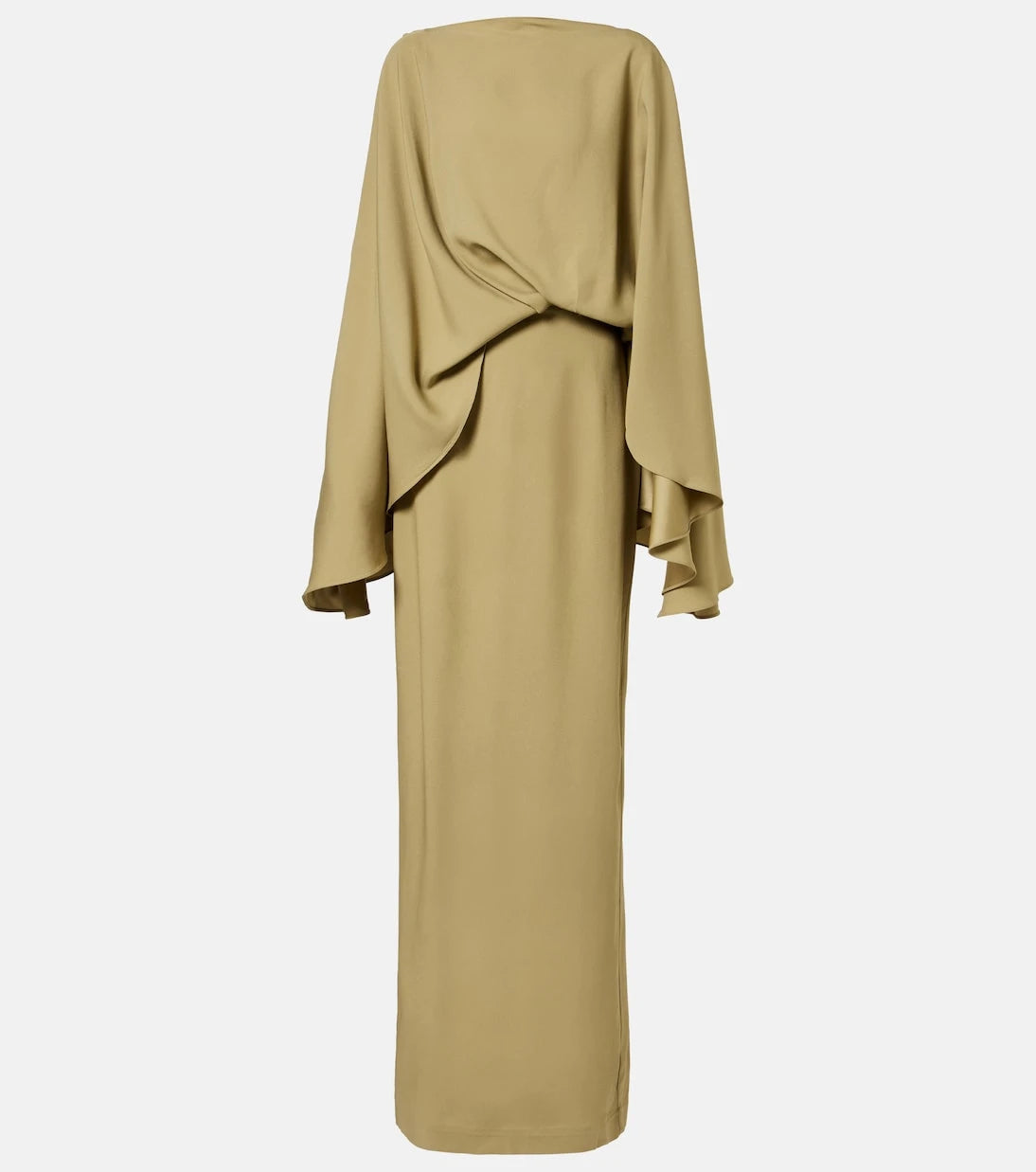Taller Marmo - Eolia draped crêpe cady gown