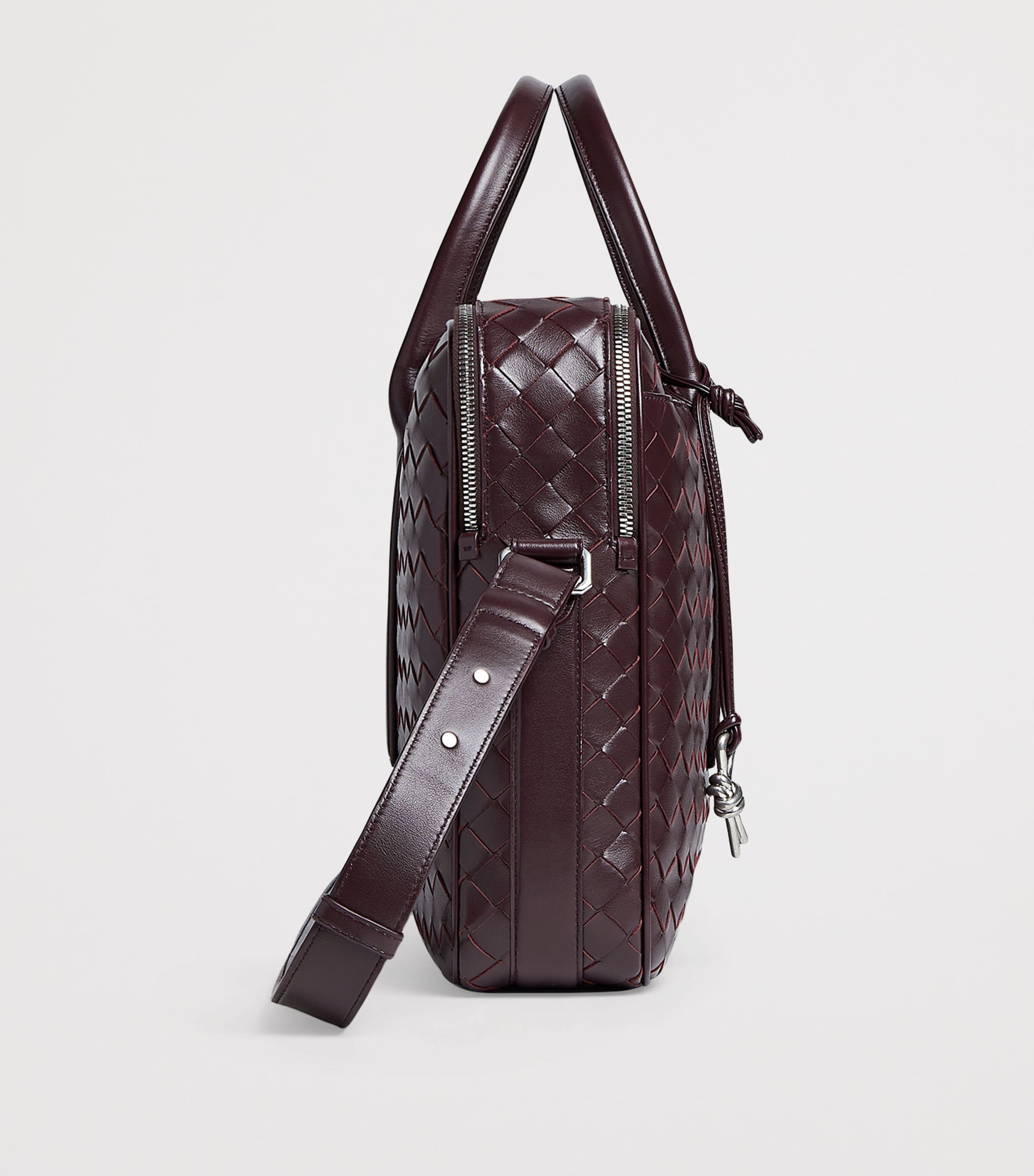 Leather Intrecciato Getaway Briefcase