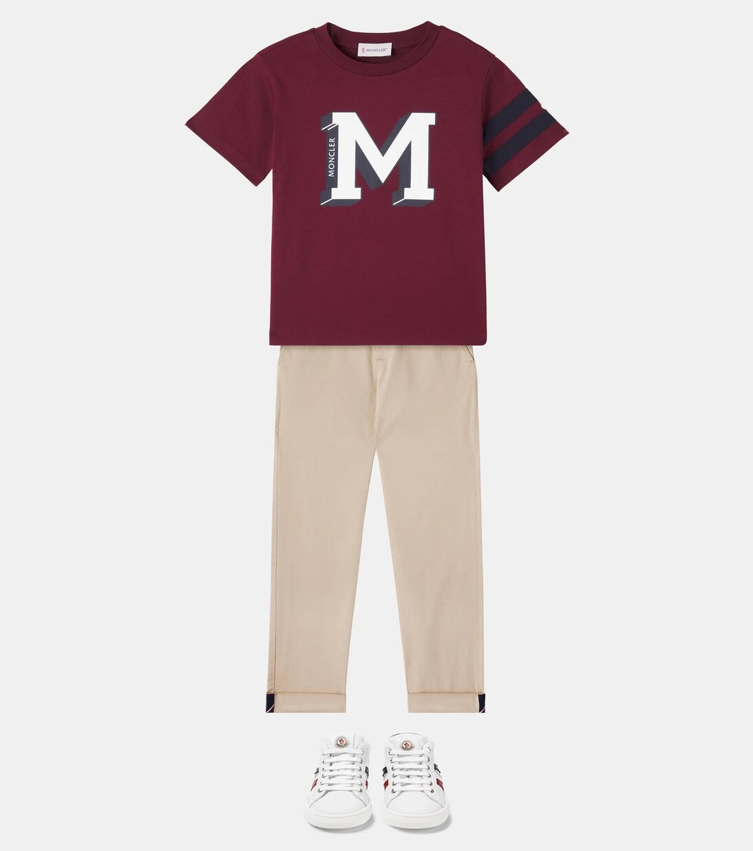 Moncler Enfant - Logo cotton jersey T-shirt
