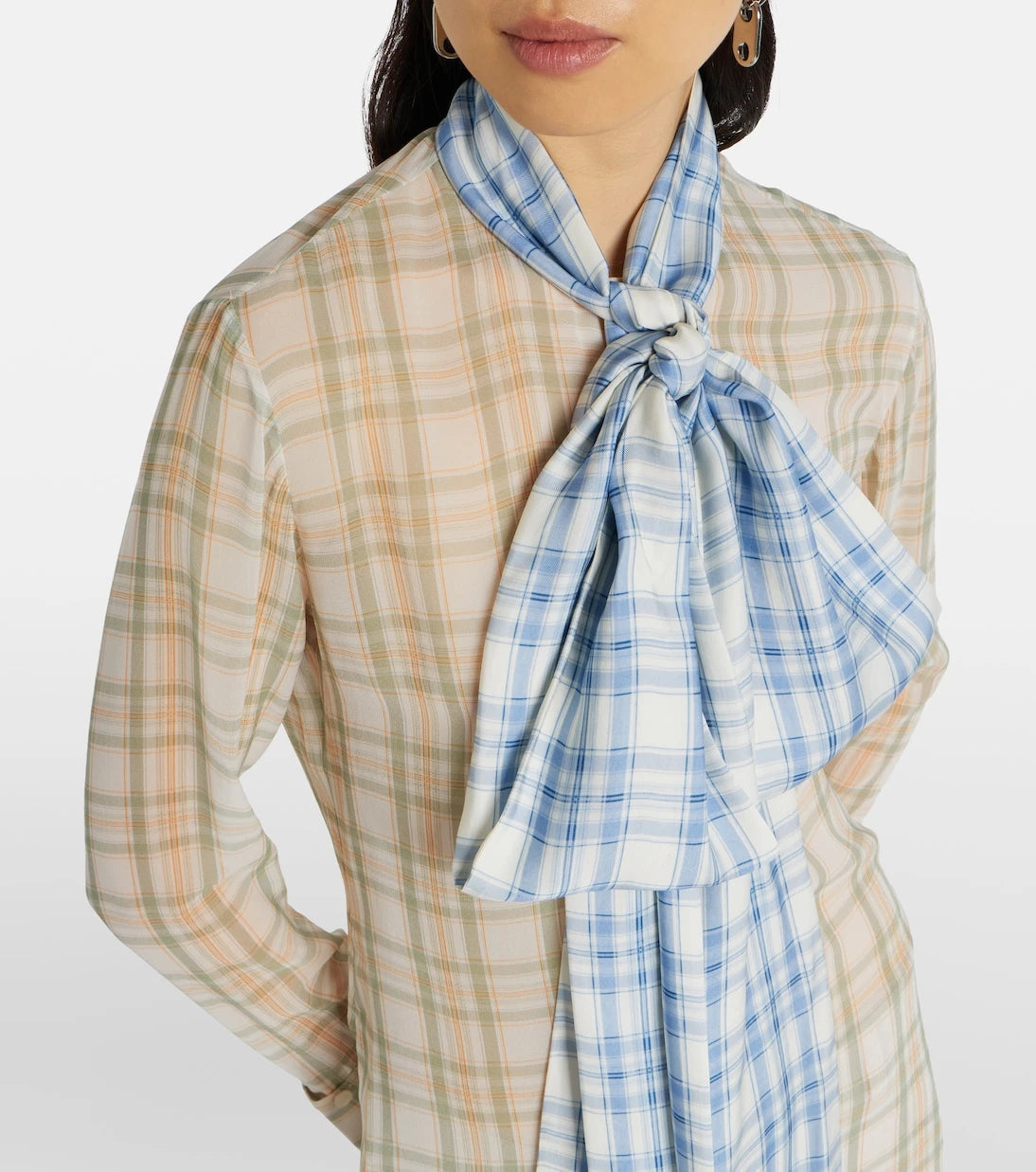 Acne Studios - Sheer tie-neck silk blouse