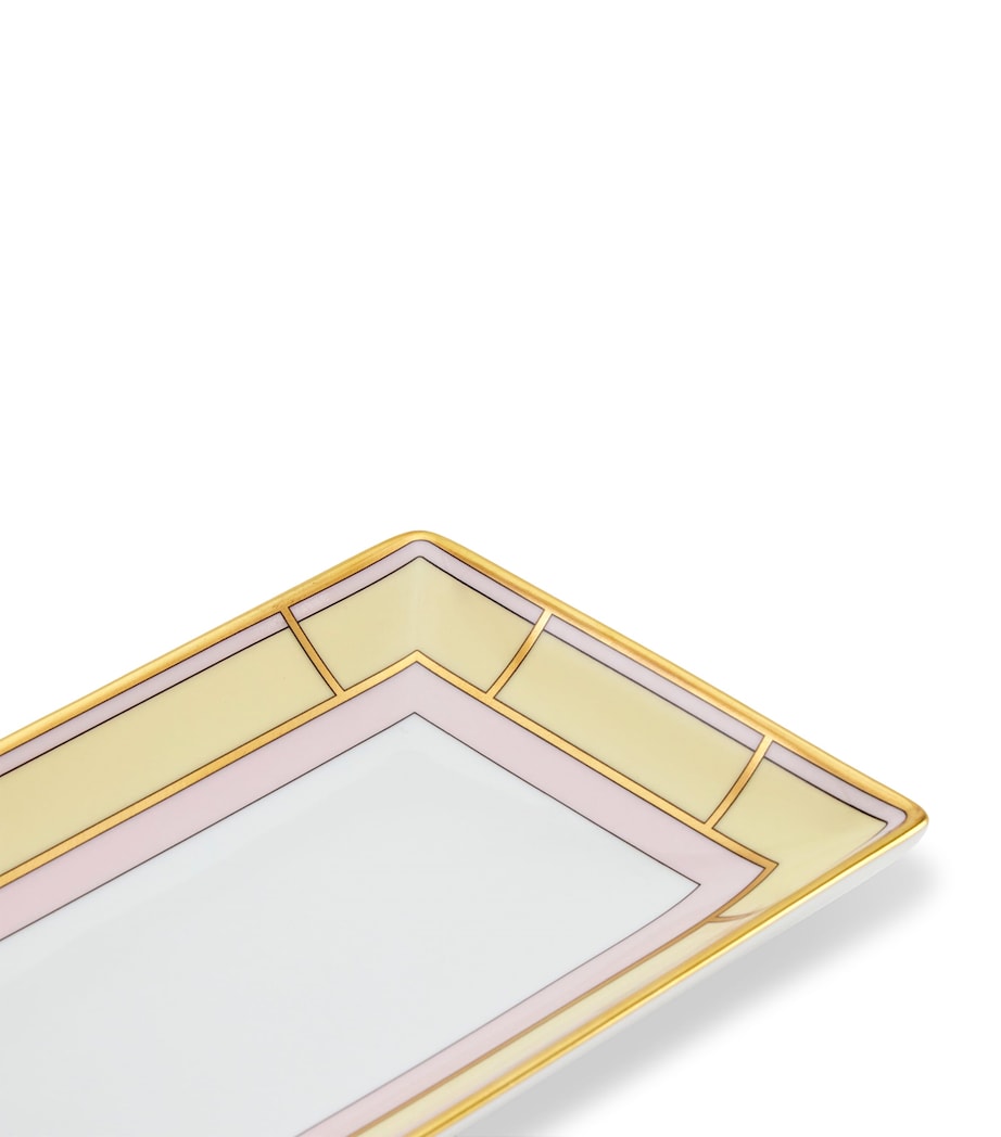 GINORI 1735 Porcelain Colonna Diva Rectangular Change Tray (28cm)