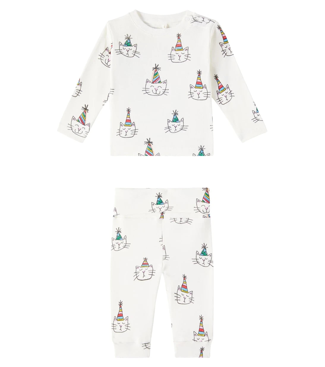 Stella McCartney Kids - بدلة رياضية قطنية مطبوعة للأطفال