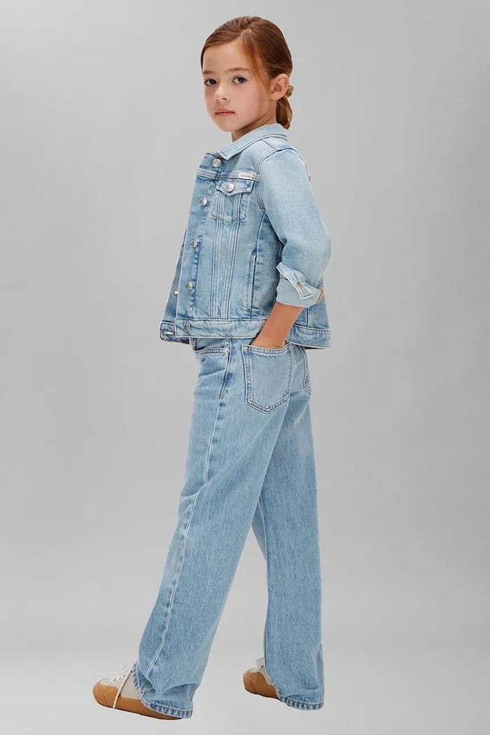 Calvin Klein Jeans дънки wide leg за деца
