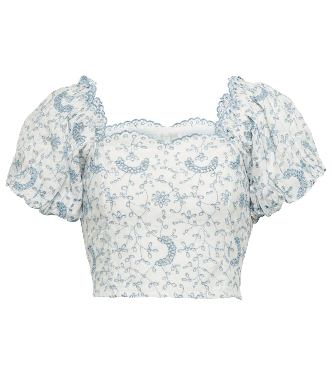 LoveShackFancy - Melina broderie anglaise crop top