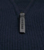 Navy Derek Quarter-Zip Sweater