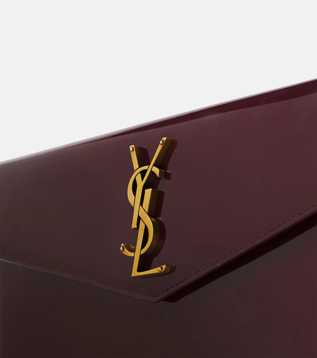 Saint Laurent - Uptown patent leather clutch