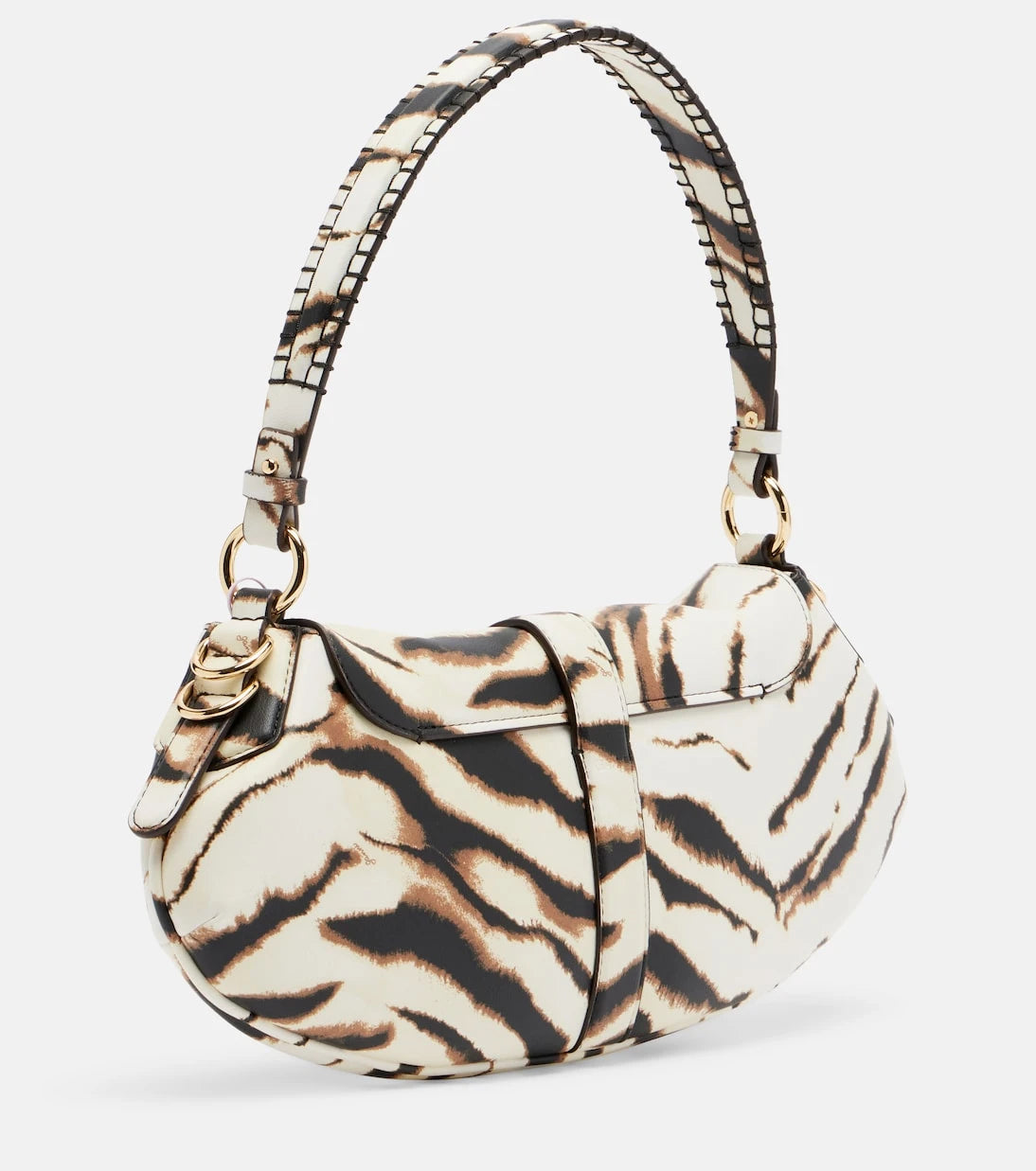 Ganni - B-Kat Small zebra-print shoulder bag