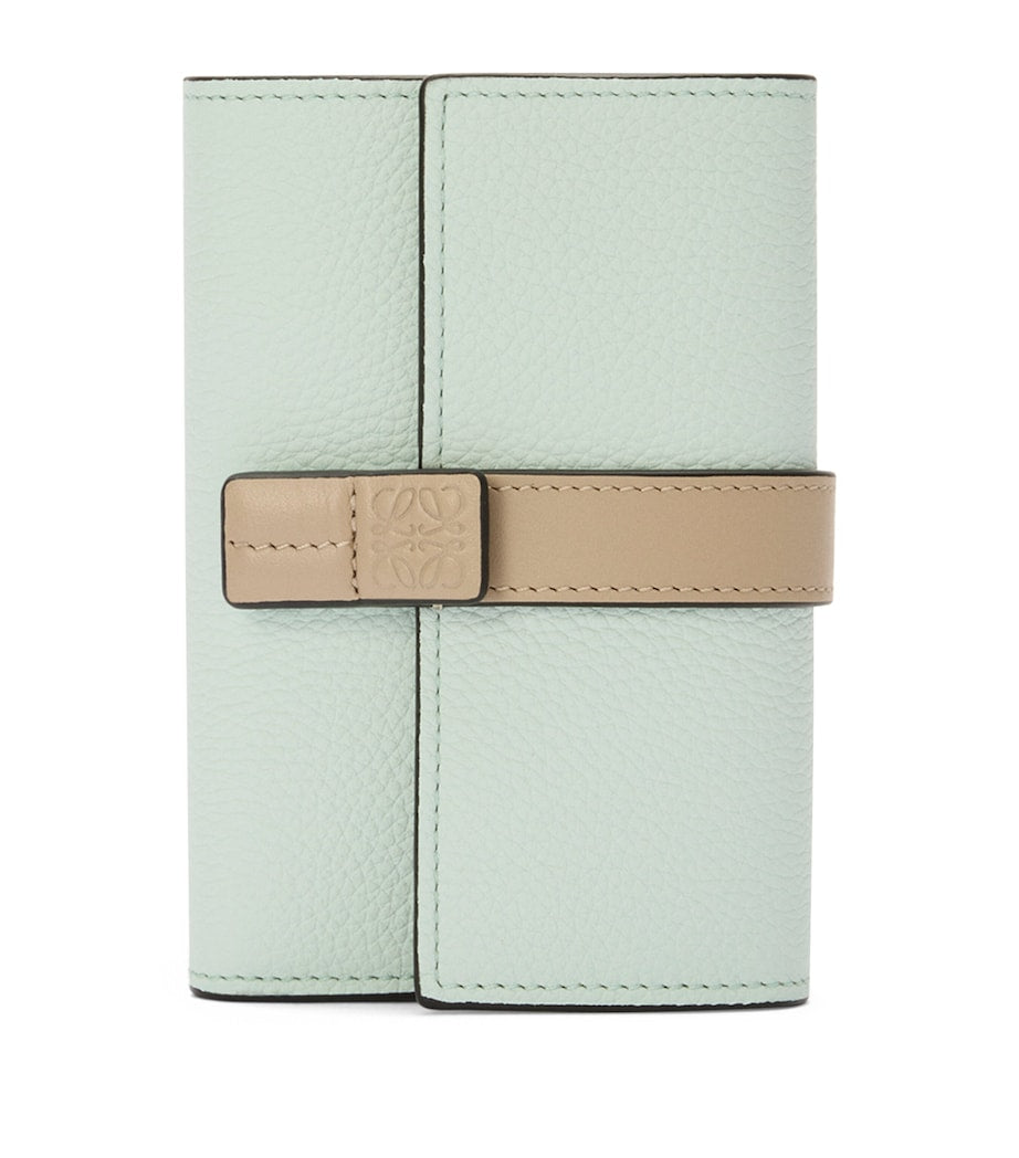 LOEWE Blue Small Calfskin Vertical Wallet